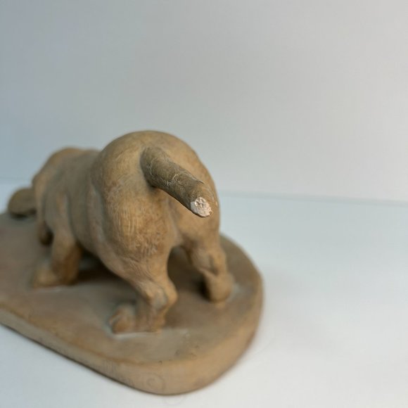 Austin Prod Beagle Dog and Turtle Sculpture 1980 "Curious" By Patrice Hannon - Picture 5 of 13